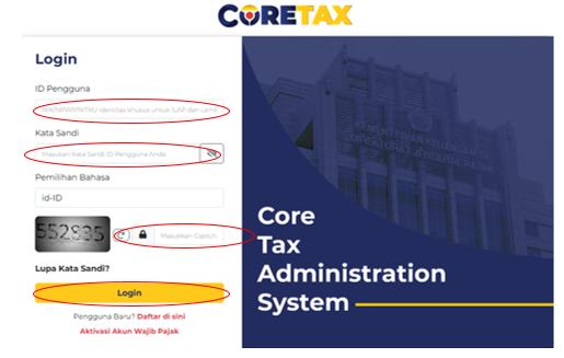 Coretax, Konsultan Pajak, Isi Data